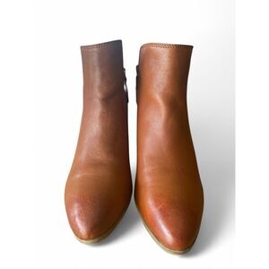 Frye Women’s 6.5 Judith Double Zip Leather Ankle Boot Brown Classic Boho Luxury